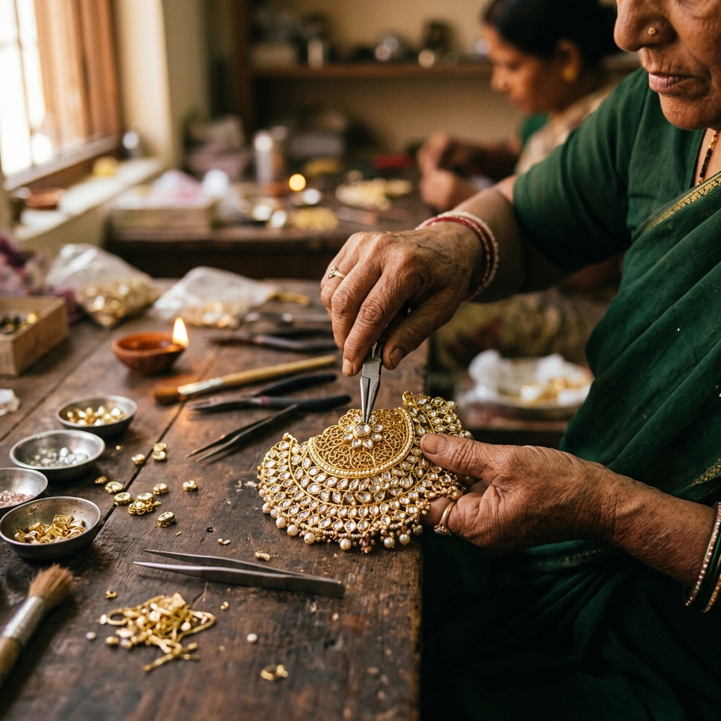 Artisan Crafting Jewellery